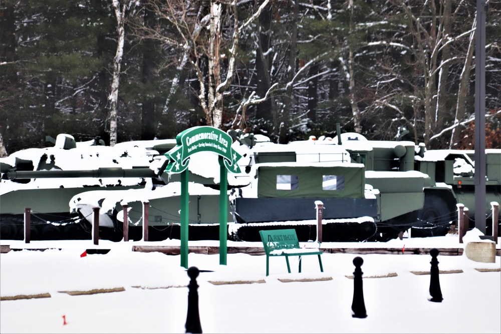 January 2024 views of Fort McCoy's Equipment Park