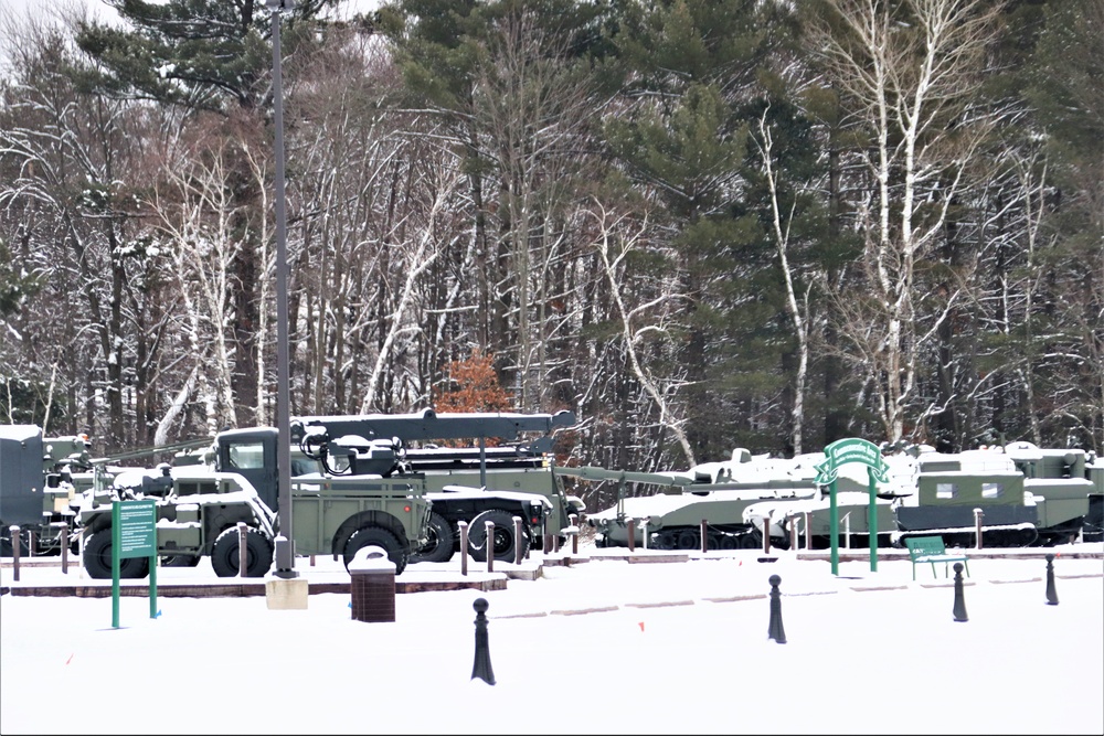 January 2024 views of Fort McCoy's Equipment Park