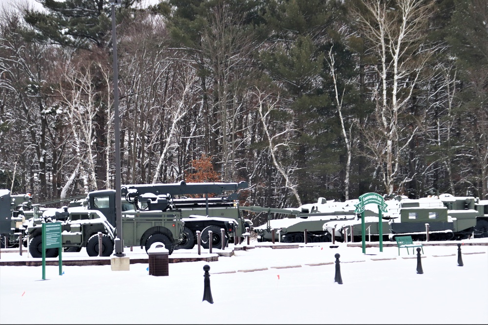 January 2024 views of Fort McCoy's Equipment Park