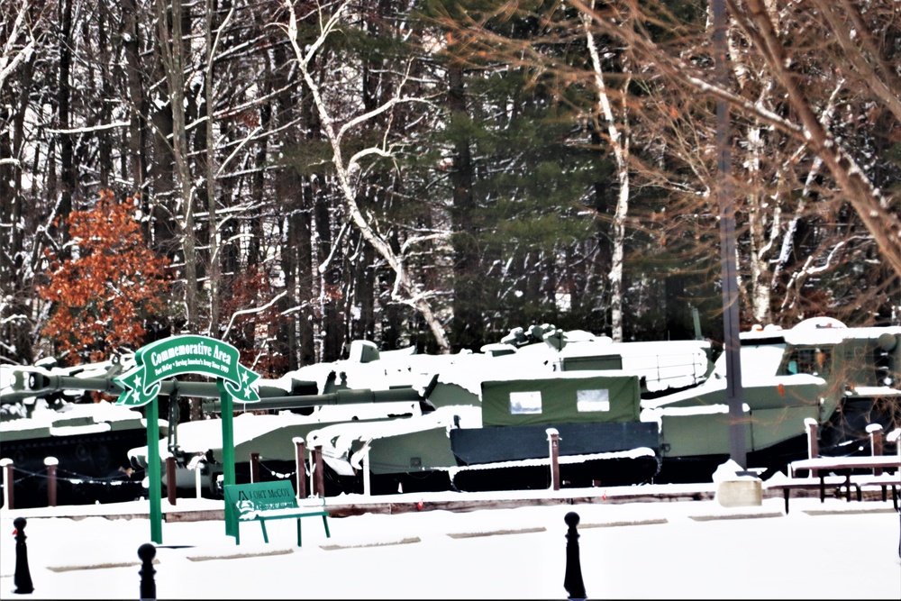 January 2024 views of Fort McCoy's Equipment Park