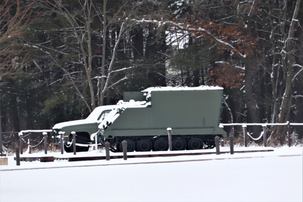 January 2024 views of Fort McCoy's Equipment Park