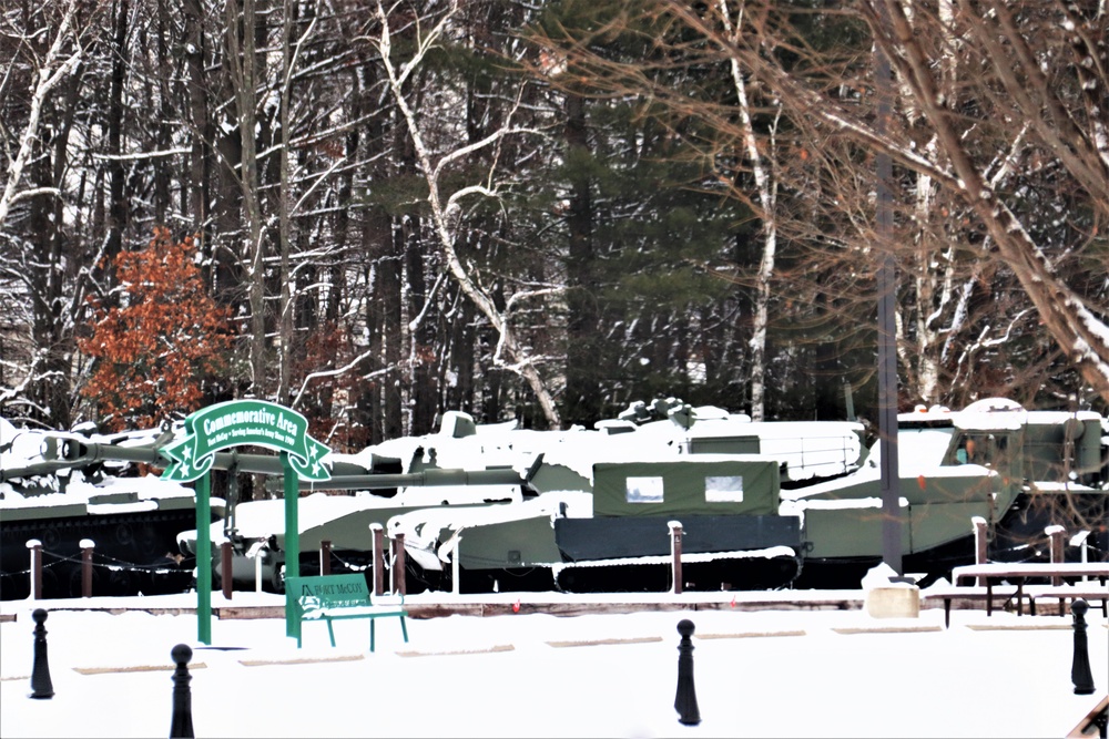 January 2024 views of Fort McCoy's Equipment Park