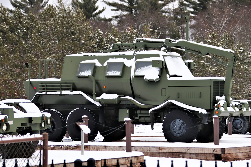 January 2024 views of Fort McCoy's Equipment Park