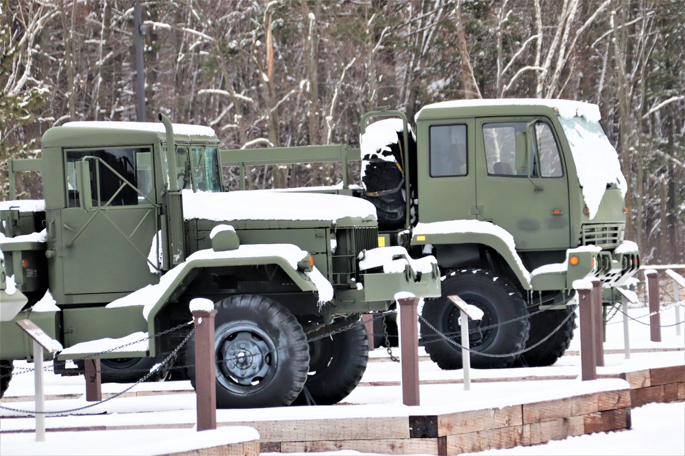 January 2024 views of Fort McCoy's Equipment Park