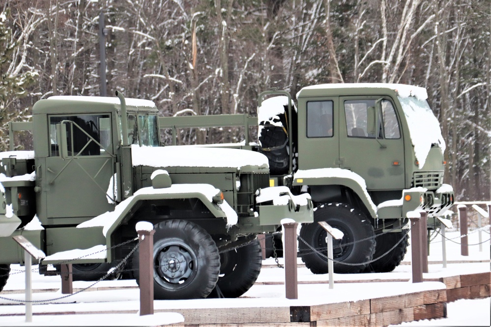 January 2024 views of Fort McCoy's Equipment Park