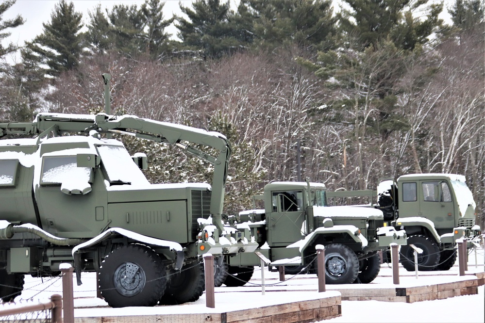 January 2024 views of Fort McCoy's Equipment Park