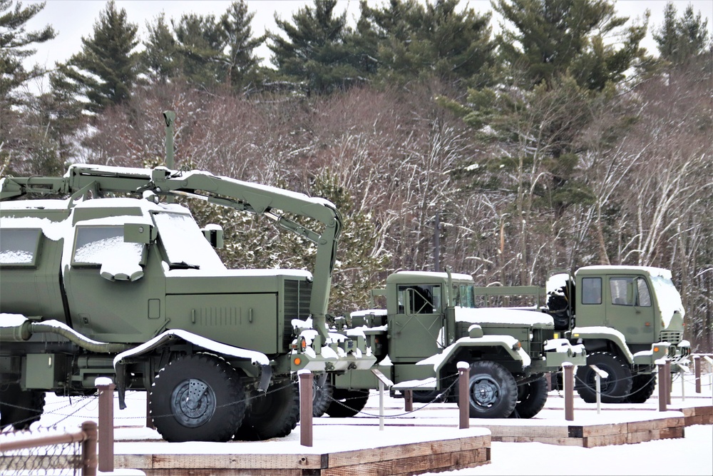 January 2024 views of Fort McCoy's Equipment Park