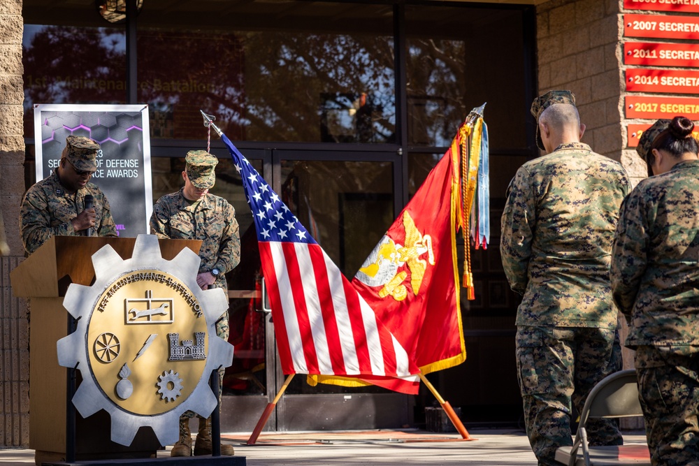 1st Maintenance Battalion Secretary of Defense Maintenance Awards 2023 Ceremony