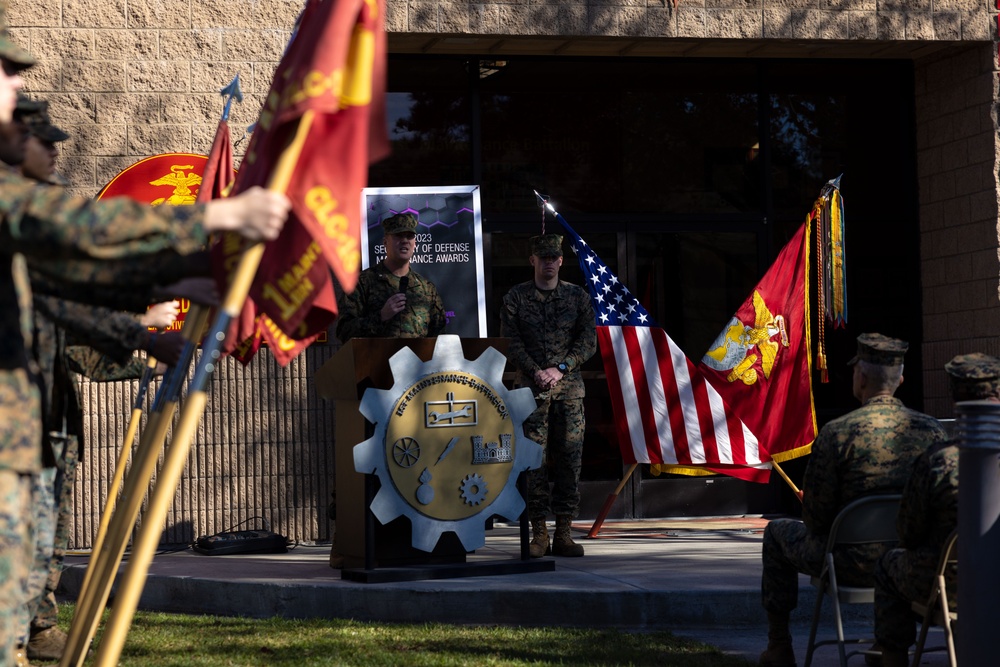 1st Maintenance Battalion Secretary of Defense Maintenance Awards 2023 Ceremony