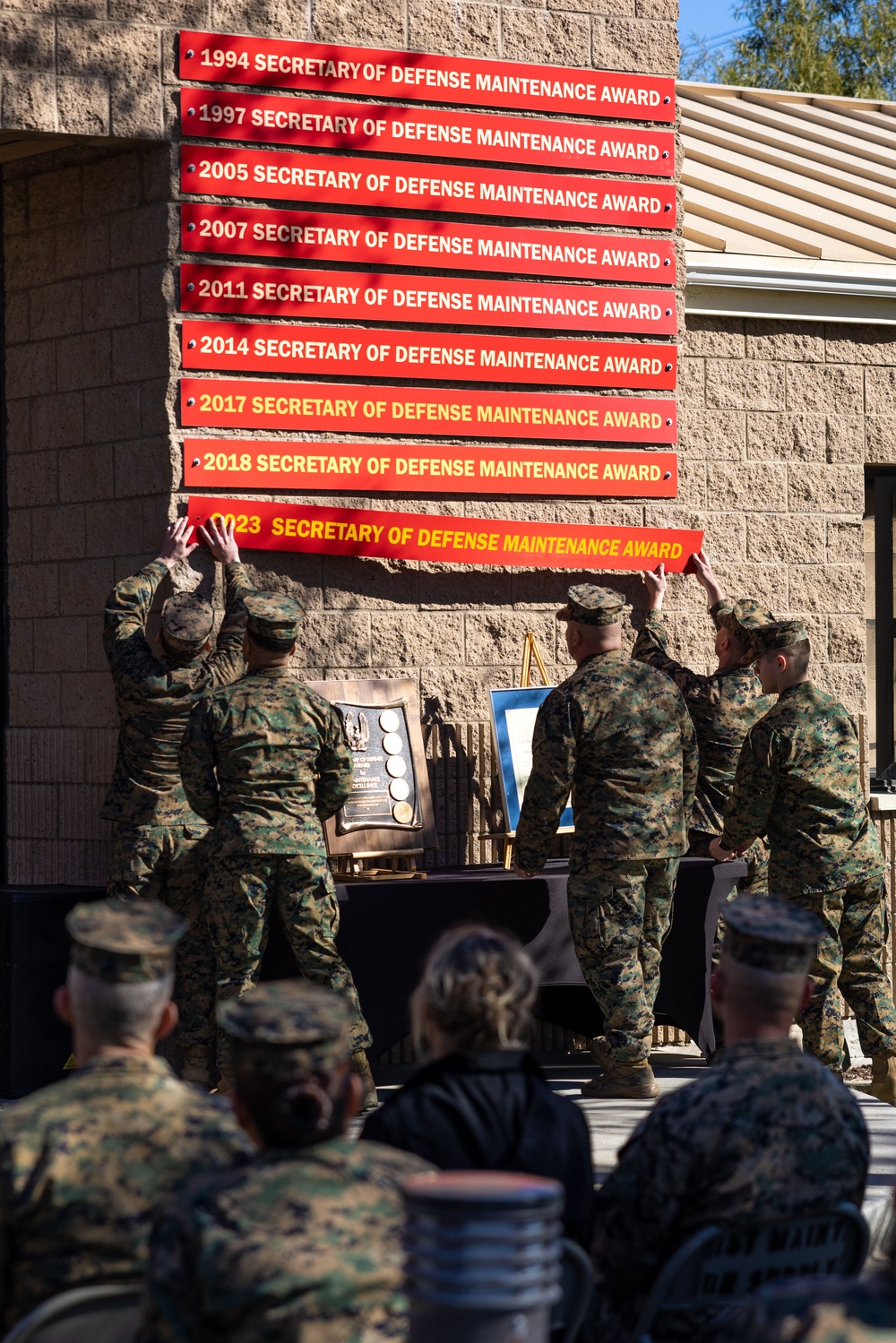 1st Maintenance Battalion Secretary of Defense Maintenance Awards 2023 Ceremony