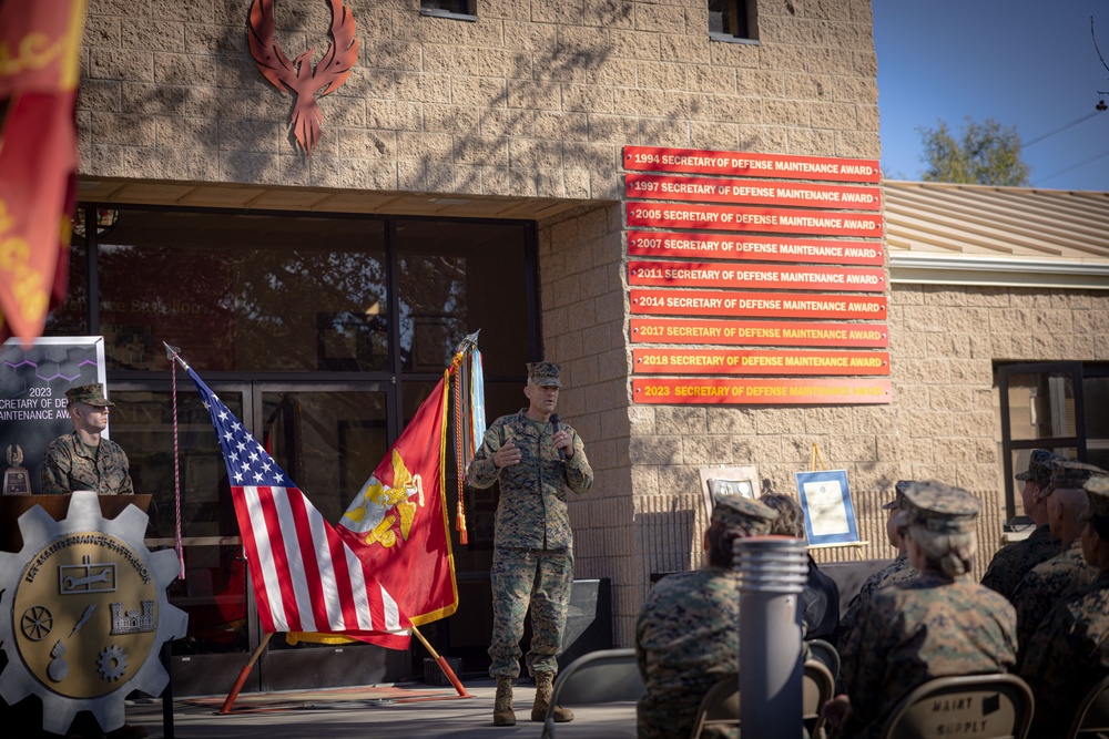 1st Maintenance Battalion Secretary of Defense Maintenance Awards 2023 Ceremony