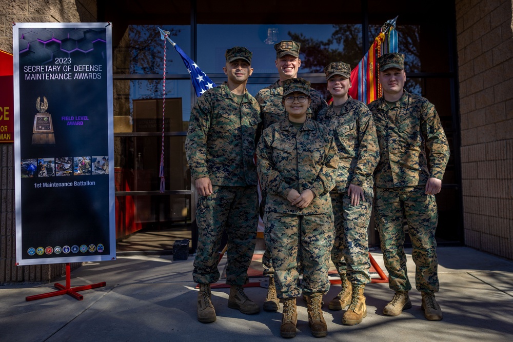 1st Maintenance Battalion Secretary of Defense Maintenance Awards 2023 Ceremony