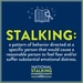 Stalking Awareness Month Graphic