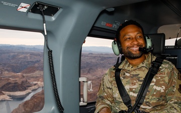Nevada Guard Aviation Regiment elevates military pride with reenlistment ceremony above Lake Mead