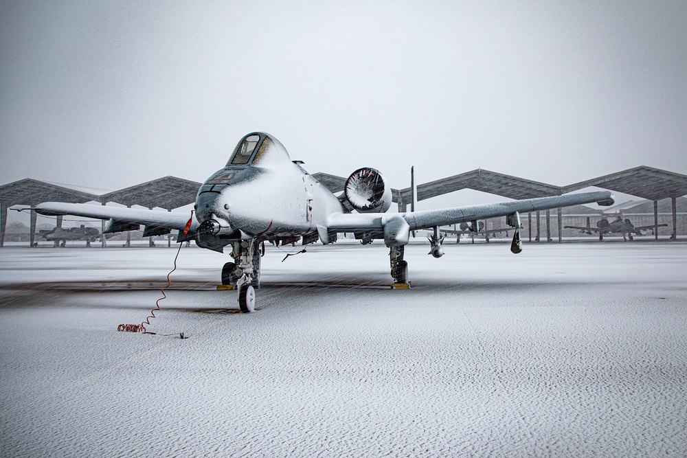 Winter Weather Arrives at Selfridge Air National Guard Base