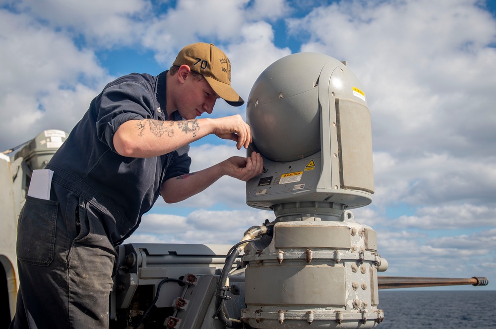 USS Hopper (DDG 70) Sailors Conduct Routine Operations