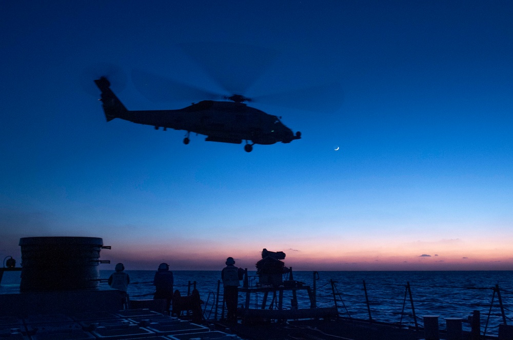 USS Hopper (DDG 70) and HSM-78 Flight Operations