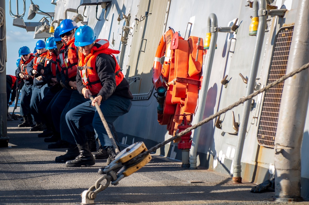 USS Hopper Replenishment-At-Sea