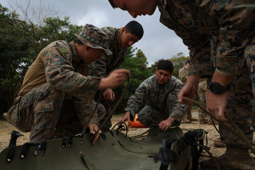 Marines participate in Basic Jungle Skills Course