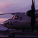 E-2D Hawkeye Flight Operations at Sunset