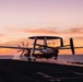 E-2D Hawkeye Flight Operations at Sunset