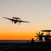 E-2D Hawkeye Flight Operations at Sunset