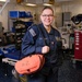 Hospital Corpsman Poses in Battle Dressing Station