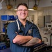 Hospital Corpsman Poses in Battle Dressing Station