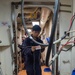 Always ready! Check out our Electrician’s Mates rocking a casualty power drill.
