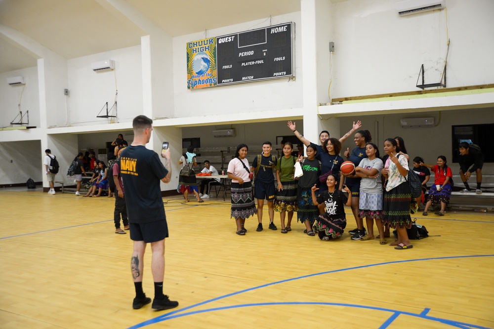 Pacific Partnership 2024-1: HNOE at Chuuk High School