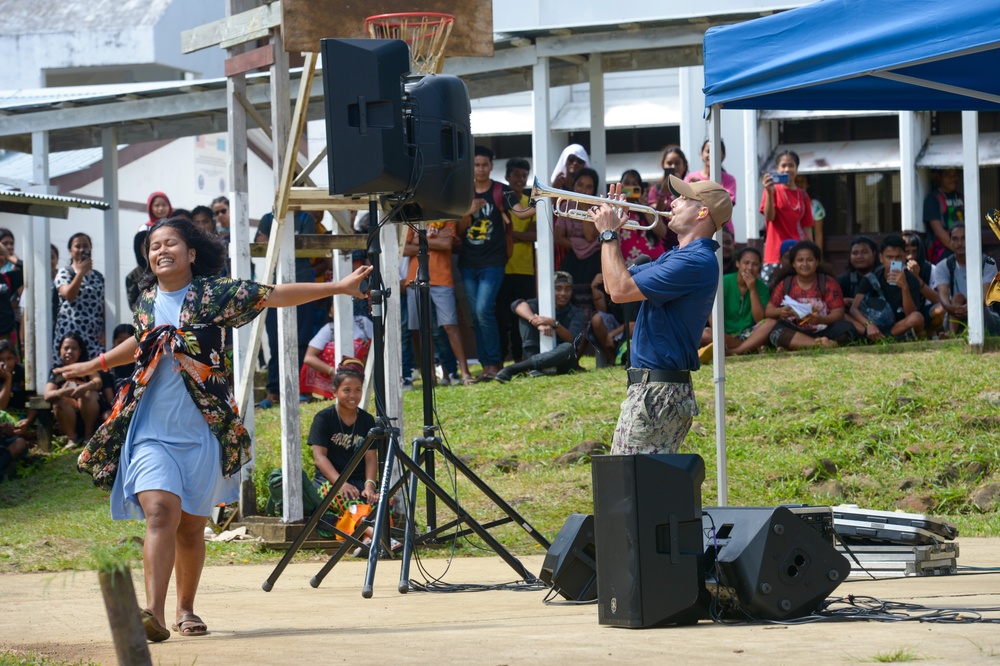 Pacific Partnership 2024-1: HNOE at Chuuk High School