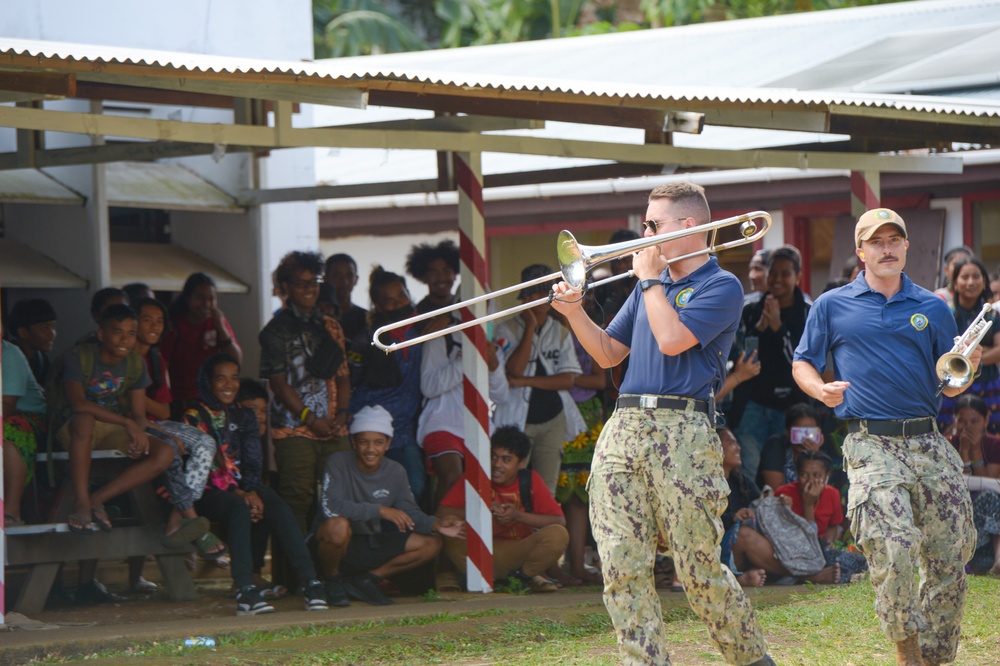 Pacific Partnership 2024-1: HNOE at Chuuk High School