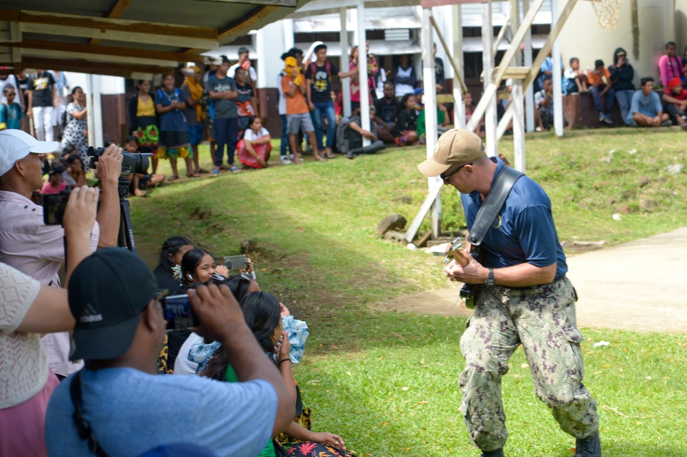 Pacific Partnership 2024-1: HNOE at Chuuk High School