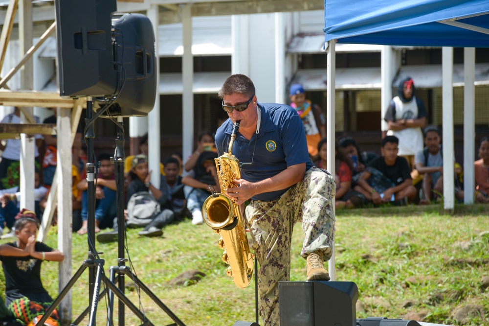 Pacific Partnership 2024-1: HNOE at Chuuk High School