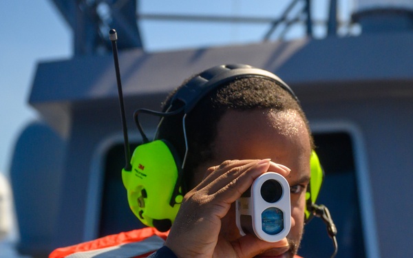 Unmanned Surface Vessel Ranger Conducts Underway Replenishment