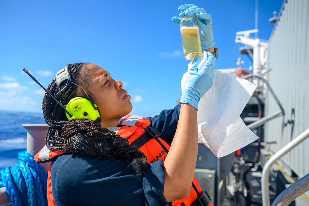 Unmanned Surface Vessel Ranger Conducts Underway Replenishment