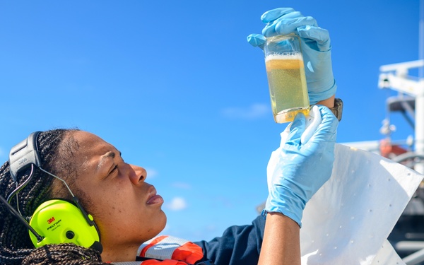 Unmanned Surface Vessel Ranger Conducts Underway Replenishment