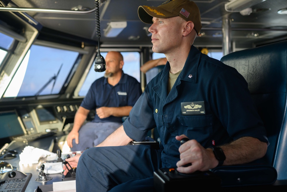 Unmanned Surface Vessel Ranger Conducts Underway Replenishment