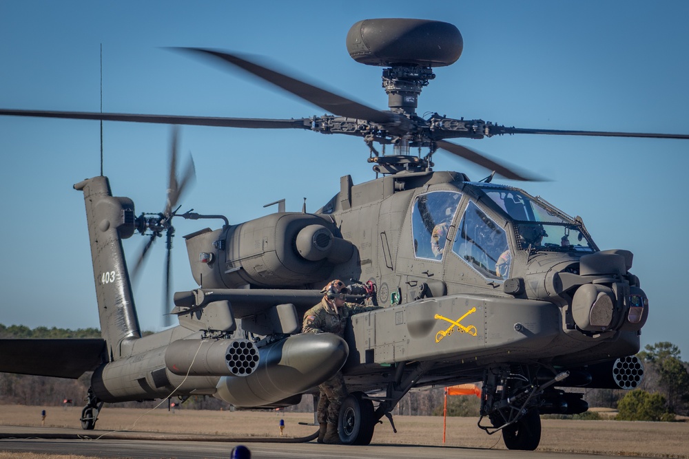 96th Aviation Support Battalion Soldiers Refuel 101st Aircraft at Oxford, MS