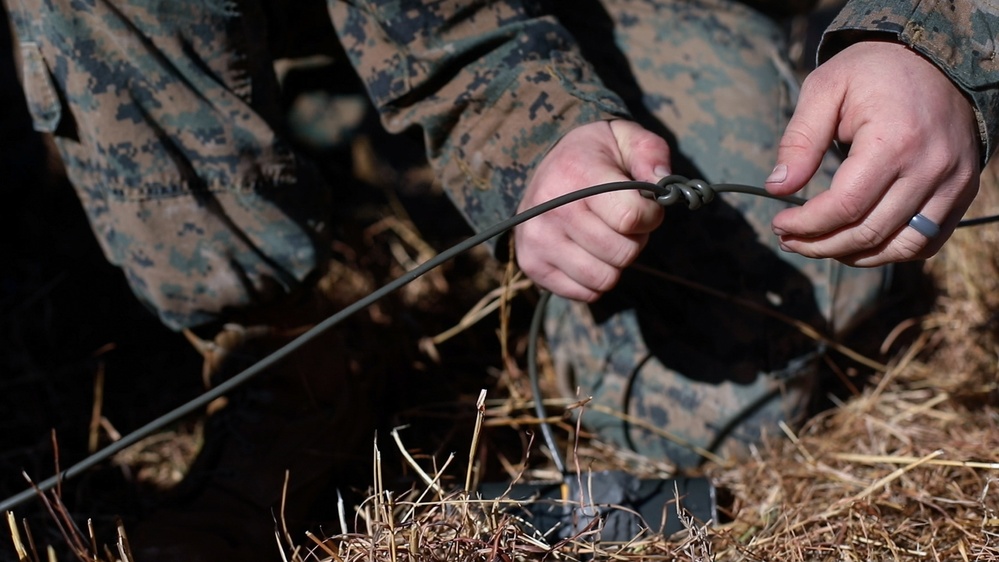 Combat Engineers with BLT 1/8 Marines Conduct a Demolition Range
