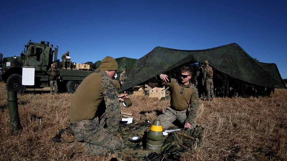 Combat Engineers with BLT 1/8 Marines Conduct a Demolition Range