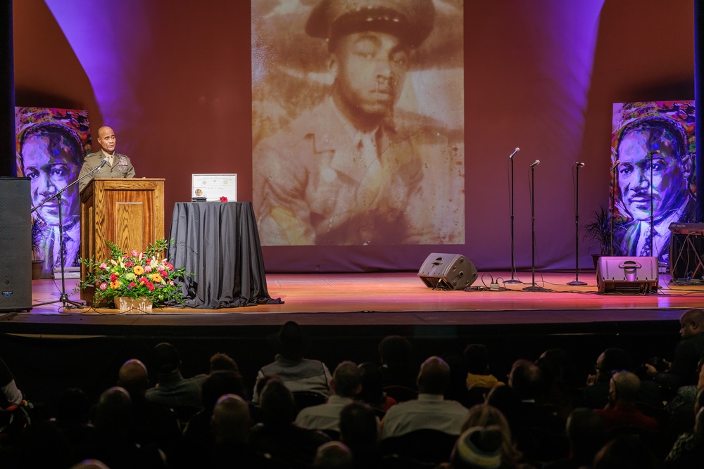 MARFORCOM Chief of Staff Speaks About Montford Point Marines at MLK Day Celebration