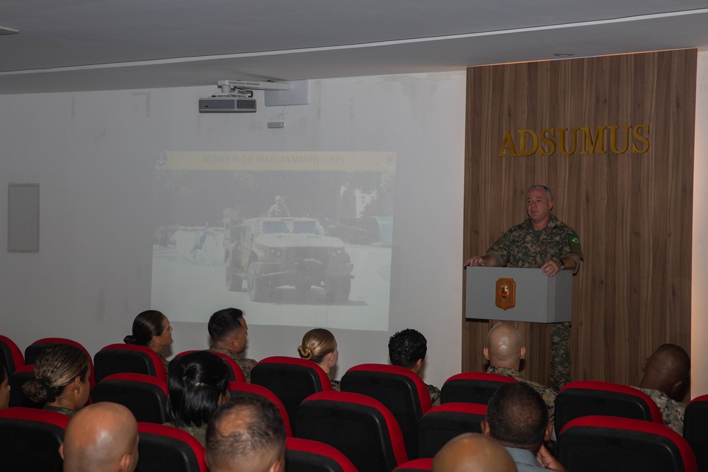 U.S. and Brazilian Marines meet to discuss integration of Brazilian male and female recruits