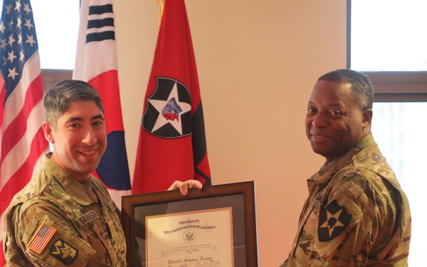 Promotion Ceremony for Maj. Saavedra