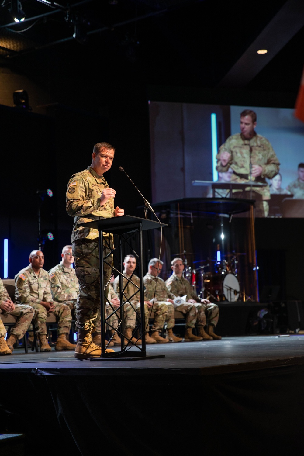 Soldiers are honored at a call to duty ceremony