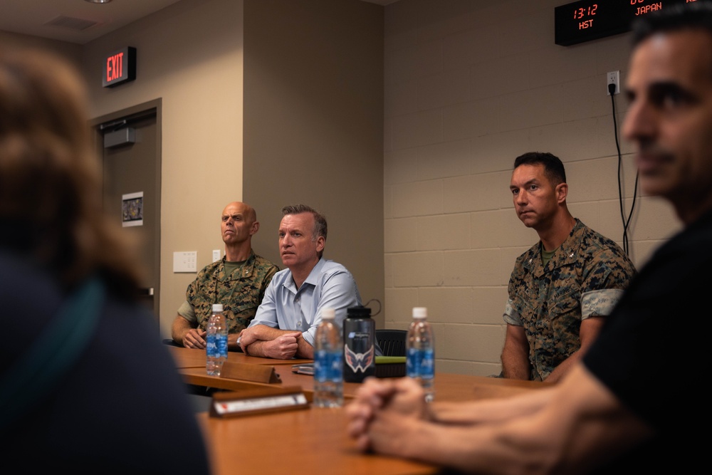 Under Secretary of the Navy Erik Raven visits 3d Marine Littoral Regiment