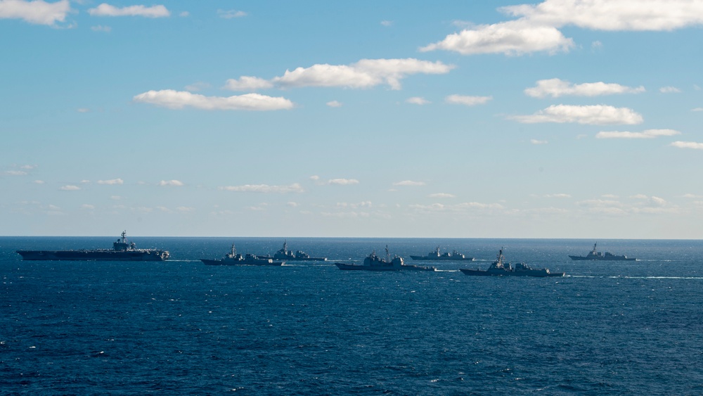 USS Carl Vinson (CVN 70) Trilateral Exercise 2024
