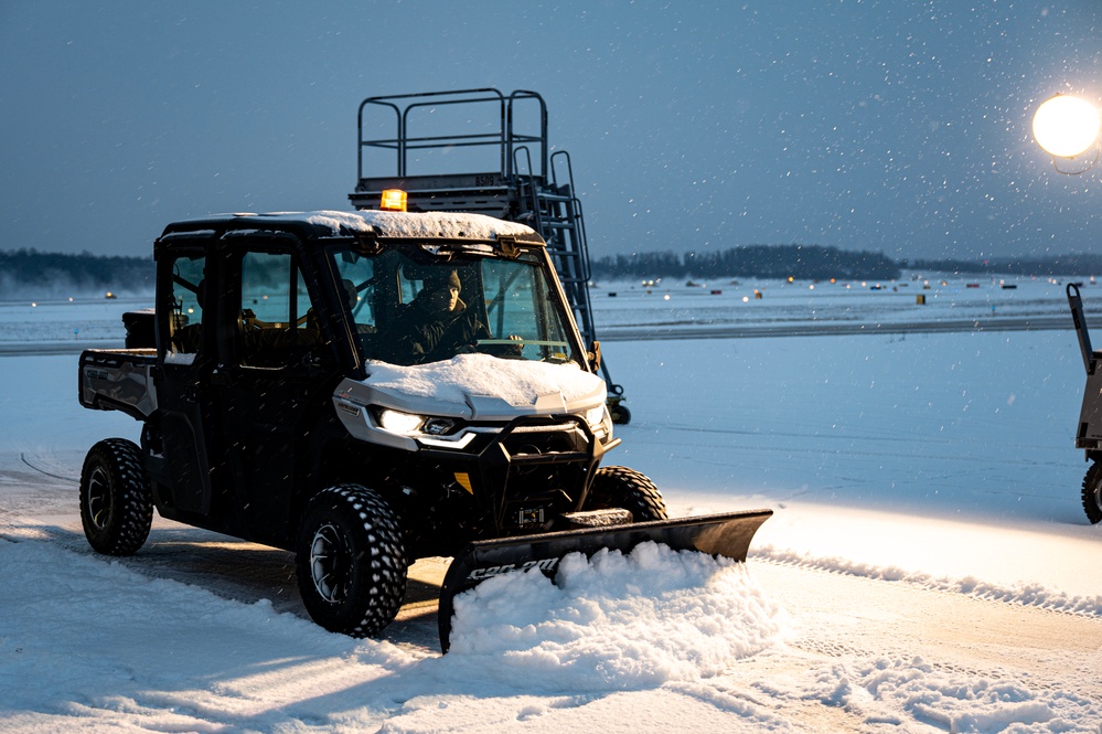 Side-by-side snow removal