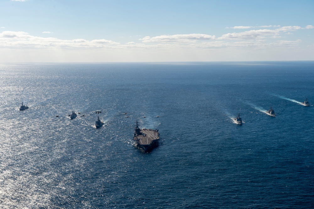 USS Carl Vinson (CVN 70) Trilateral Exercise 2024