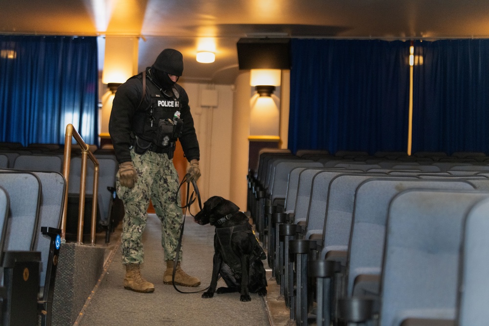 MAs, K9s Perform Exoplosive Detection Training